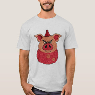 Party Pig Rage T-Shirt – wütendes Schwein in Gebur