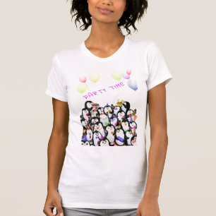 Party Pinguin T - Shirt - Benutzerdefinierter Text
