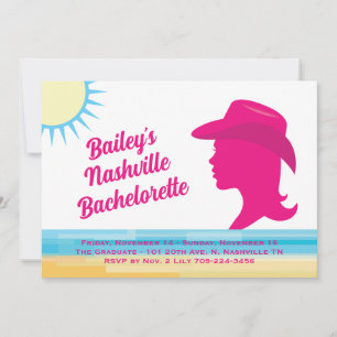 Party Pink Nashville Weekend Einladung