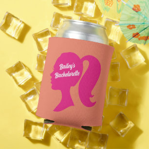 Party Pink & Orange Bachelorette Dosenkühler