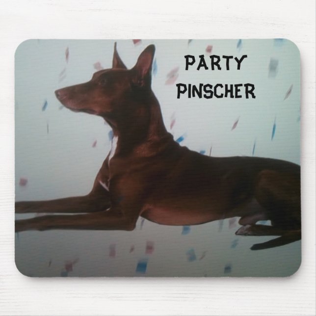 "PARTY PINSCHER" MOUSEPAD (Vorne)