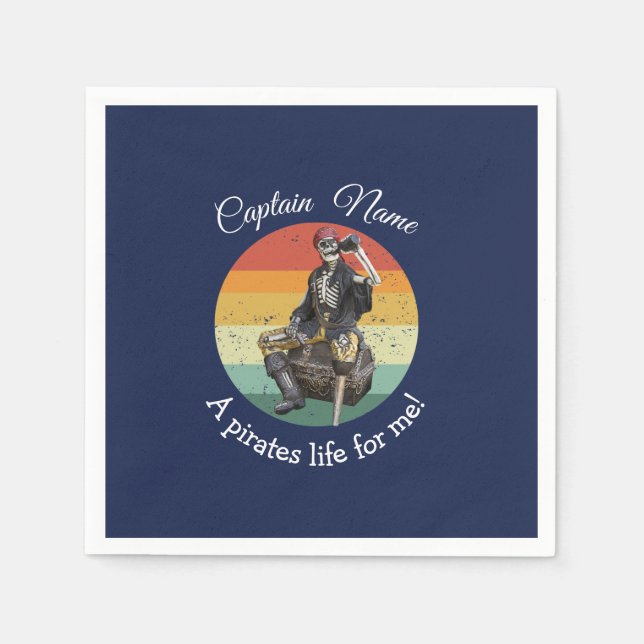 Party Pirate Serviette (Vorderseite)