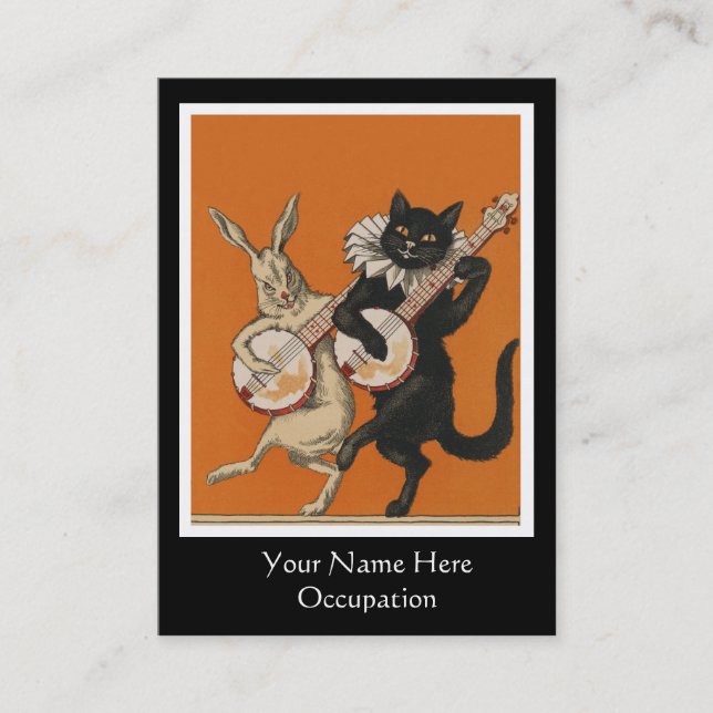 Party-Planer-/Banjo-Spieler-/Musik-Lehrer-Karte Visitenkarte (Vorderseite)