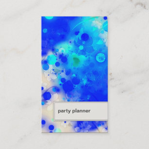 Party-Planer-Geschäfts-Karten-abstrakte Punkte u. Visitenkarte