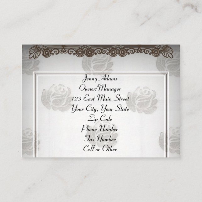 Party-Planung Visitenkarte (Rückseite)