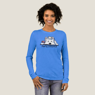 Party Pooped Westie Liebhaber Tri-Blend Shirt