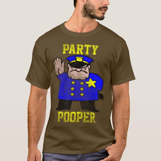 Party Pooper, Vintag T-Shirt (Vorderseite)