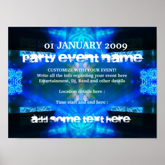 Party Poster #006 Poster (Vorne)