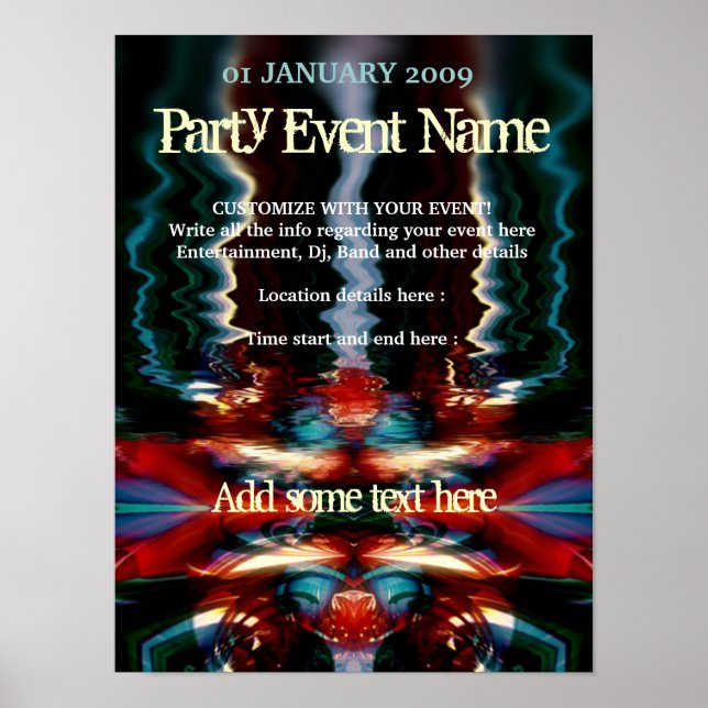 Party Poster #008 Plakat (Vorne)