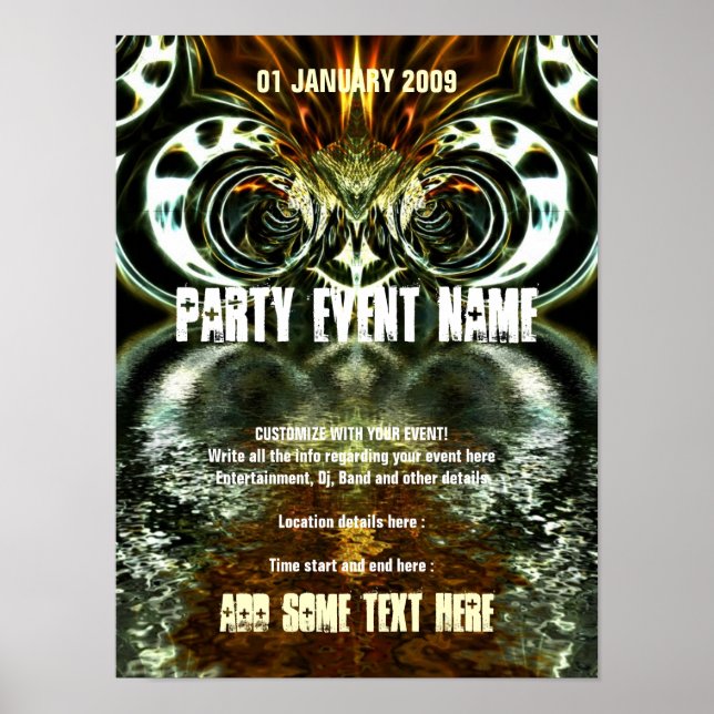 Party Poster #009 Poster (Vorne)