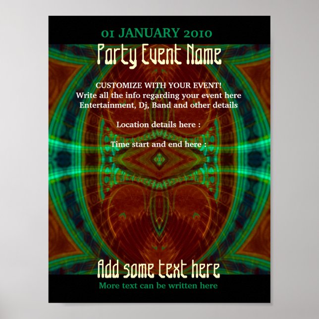 Party Poster #012a Poster (Vorne)