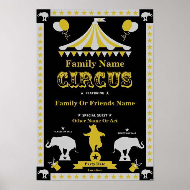 Party-Poster und Karten Poster (Vorne)