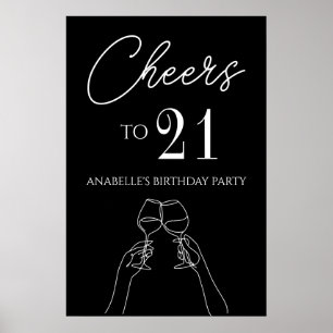 Party-Poster zum 21. Geburtstag Poster