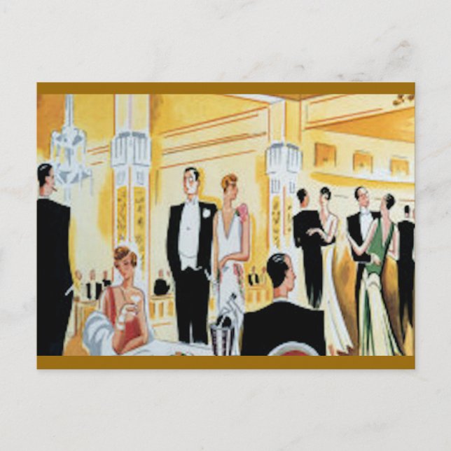 Party Postkarte (Vorderseite)