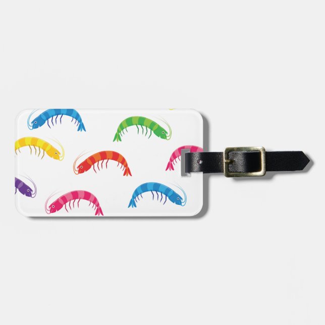 Party Prawns Gepäckanhänger (Vorderseite horizontal)