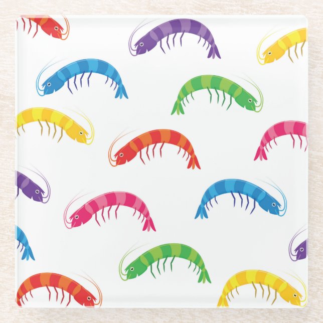 Party Prawns Glasuntersetzer (Vorderseite)