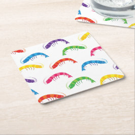 Party Prawns Rechteckiger Pappuntersetzer