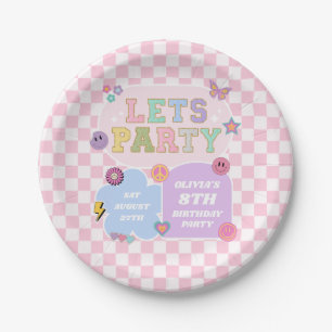 Party Preppy Varsity Patch Geburtstagsparty Pappteller