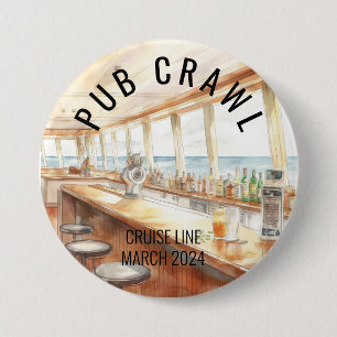 Party Pub Crawl Cruise Line Bar Button