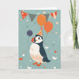 Party Puffin Karte