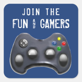 Party Quadratischer Aufkleber