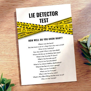 Party Quiz Police Party mit Crime Scene Tapes Einladung