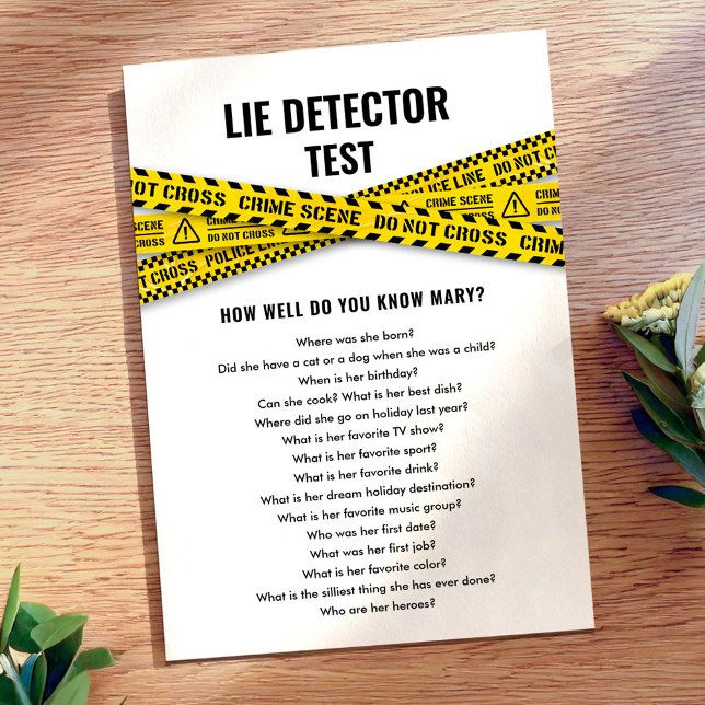 Party Quiz Police Party mit Crime Scene Tapes Einladung (Von Creator hochgeladen)