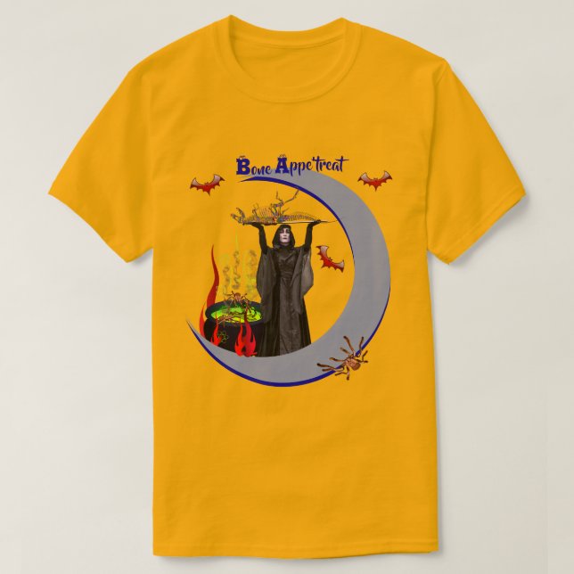 Party Ready Golden Unisex Halloween T - Shirt (Design vorne)