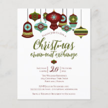 Party Retro Bauble für den Ornamentenaustausch