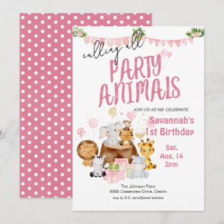 Party Rosa Geburtstag Einladung