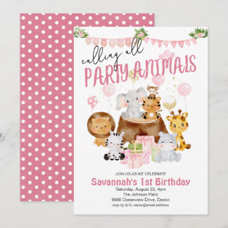 Party Rosa Geburtstag Einladung