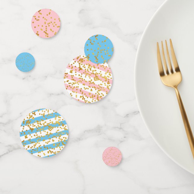 Party Rosa und Blauer Tischkonfetti Konfetti (Gruppe)