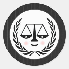 Party Runder Aufkleber