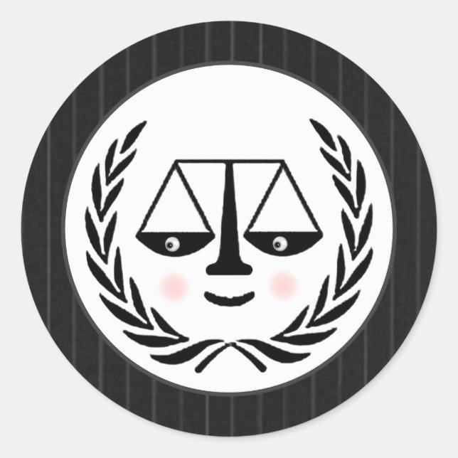 Party Runder Aufkleber (Vorderseite)