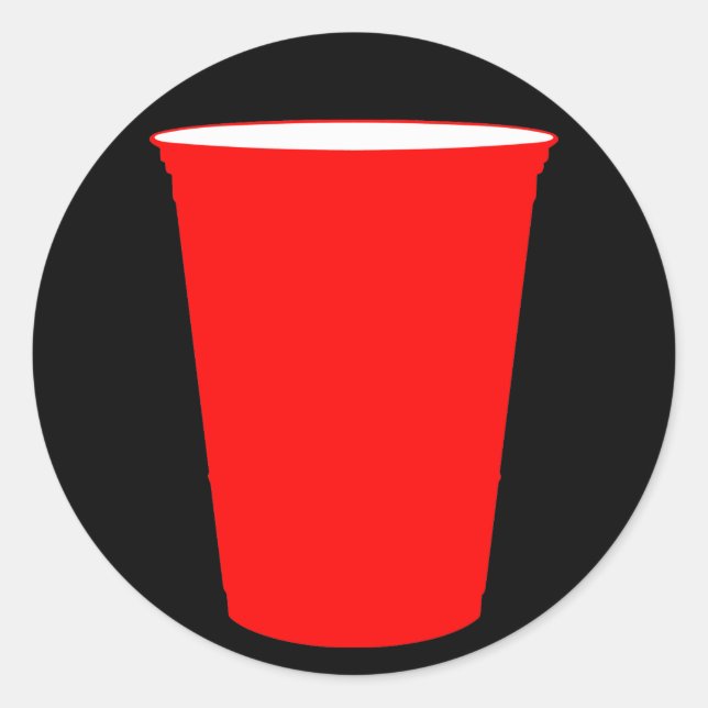 Party Runder Aufkleber (Vorderseite)