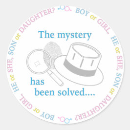 Party Runder Aufkleber