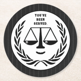 Party Runder Pappuntersetzer