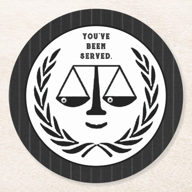 Party Runder Pappuntersetzer (Vorderseite)