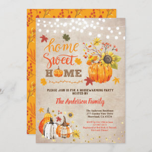 Party rustikale Vintage Kürbis Einladung