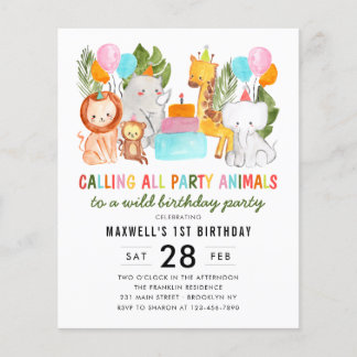 Party Safari Animals Kindergeburtstag