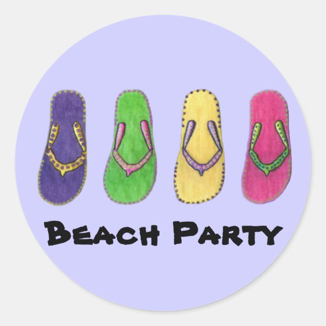 Party Sandals Stickers (Vorderseite)