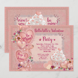 Party Schatzvalentines Tages Einladung