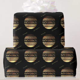 Party-Scheidungsgold-Umhüllungspapier Geschenkpapier