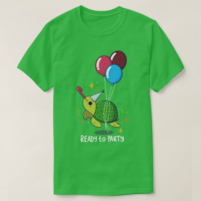 Party-Schildkröte T-Shirt (Design vorne)