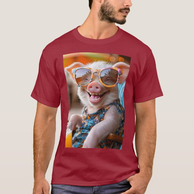 Party-Schwein - Urlaubsmodus ON T-Shirt (Vorderseite)