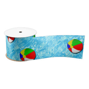 Party Schwimmbad Geschenk Satinband