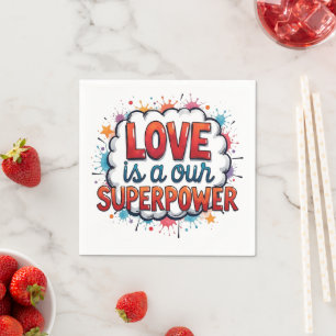 Party Servietten Glücklicher Valentinstag