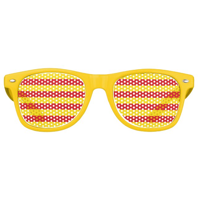 Party Shades Sonnenbrille mit Flagge Kataloniens (Vorderseite)