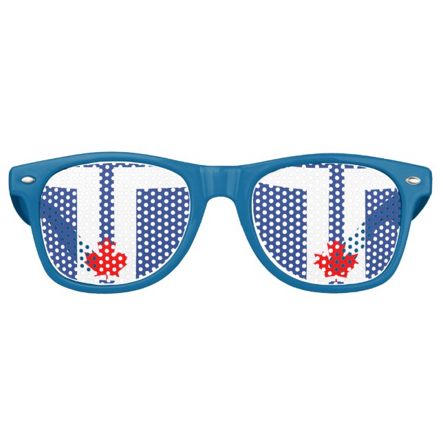 Party Shades Sonnenbrille mit Flagge von Toronto (Vorderseite)