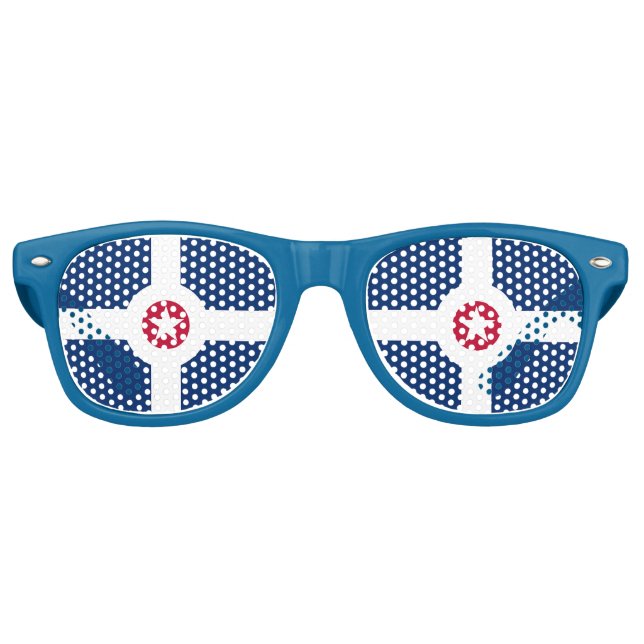 Party Shades Sonnenbrille mit Indianapolis-Flagge (Vorderseite)